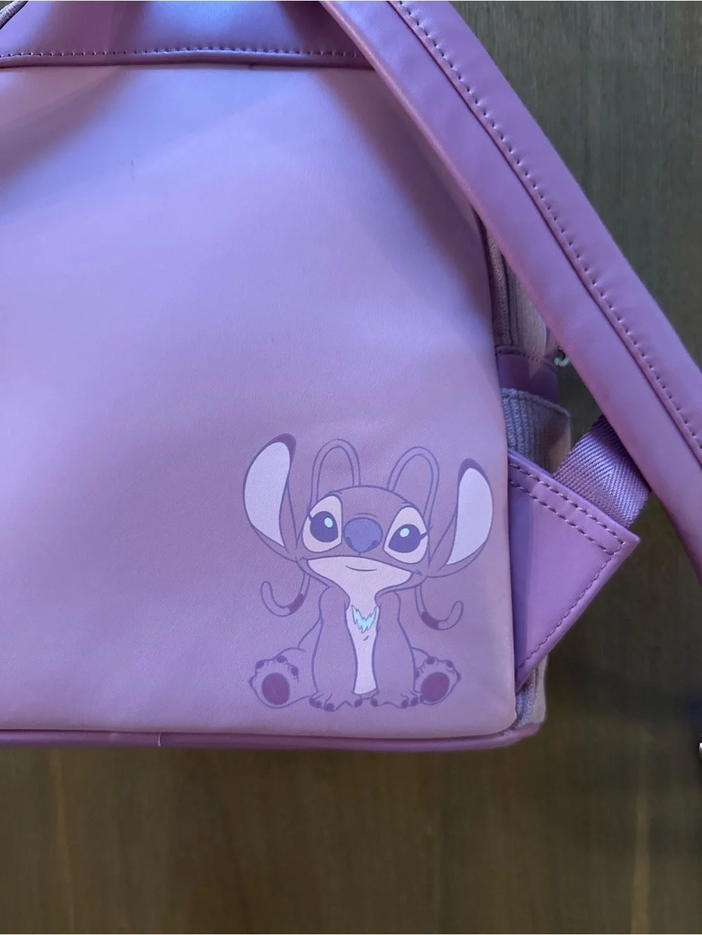 Loungefly Disney Purple Lilac Angel Stitch Corduroy Mini Backpack